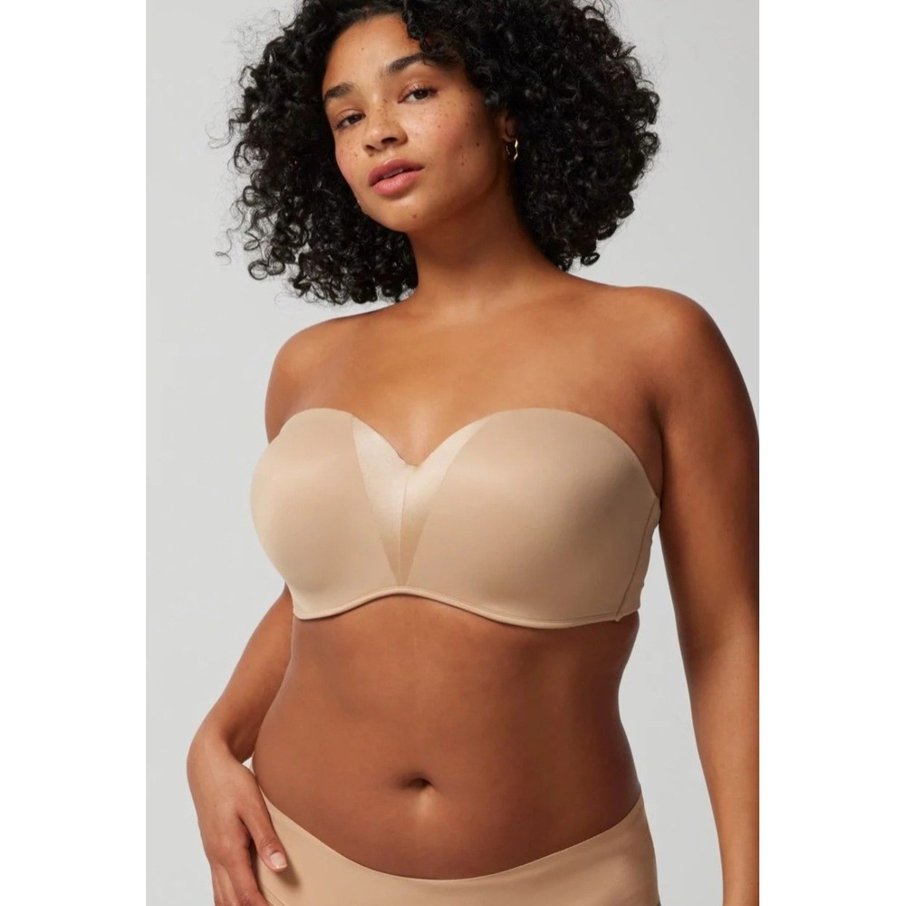 Soma Stunning Starlet Strapless Multi-Way Bra Tan Nude 38G‎ Underwire 79984